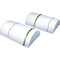 2 White Leather Half Moon Bracelet Showcase Display Stands
